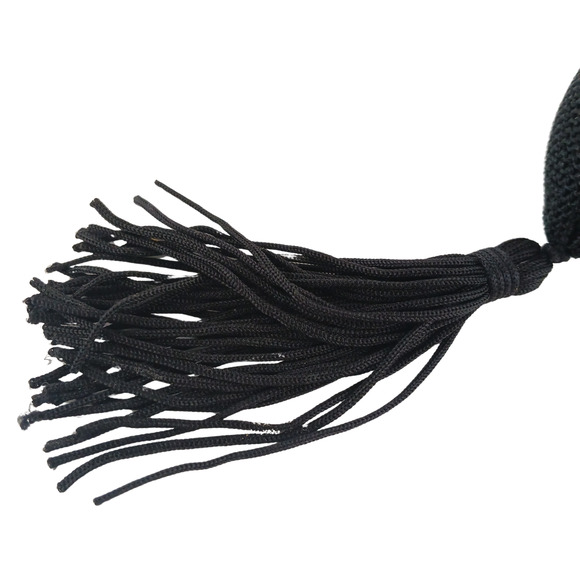 Vintage Style Clear Glass Perfume Atomizer Bottle with Black Bulb & Tassel 5" - Picture 5 of 9